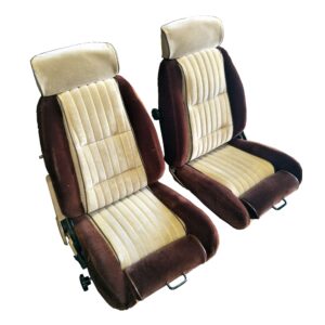 Front and Rear Seat Upholstery with Solid Rear Back Rest