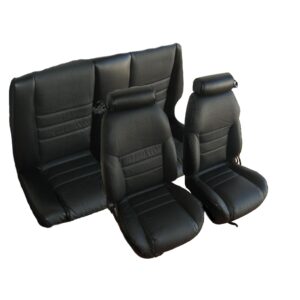 Front Buckets with Small Headrests and Rear Bench Seat Upholstery