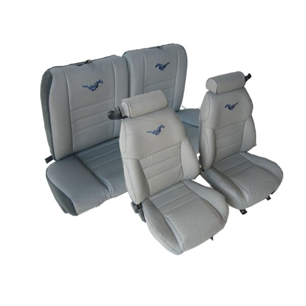 Front Buckets with Large Headrests and Rear Bench Seat Upholstery