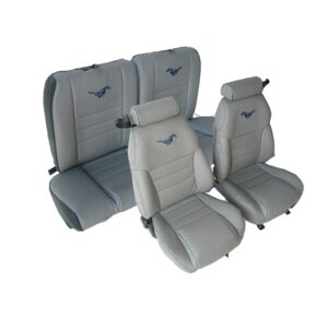 Front Buckets with Small Headrests and Rear Bench Seat Upholstery