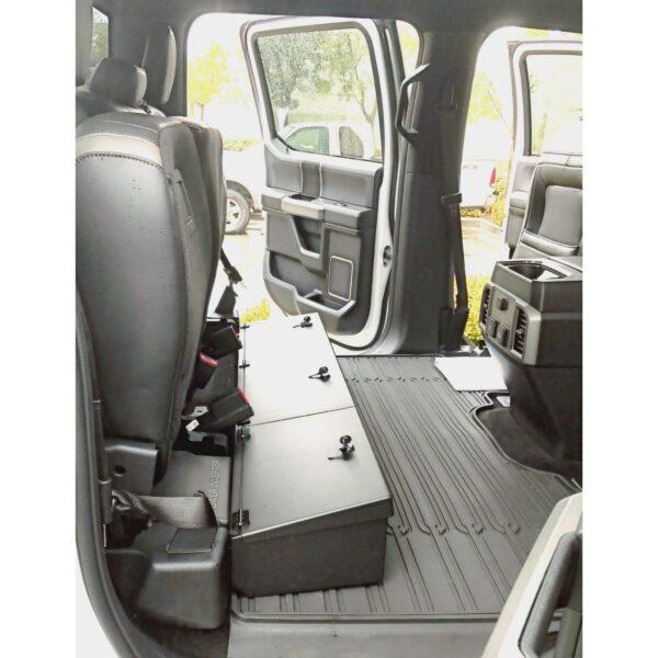 Lockable Metal truck Storage for under the back seat