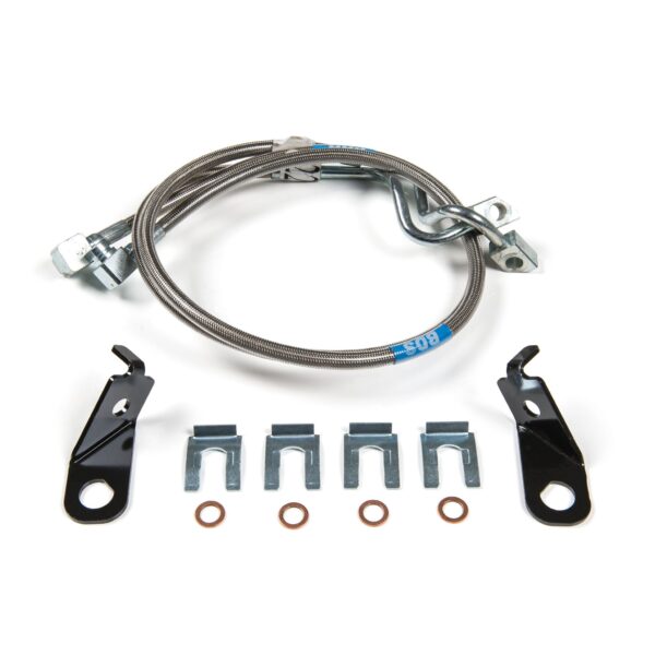 Front Brake Line Set - Stainless Steel - Fits 4-8 Inch Lift - Ford F250/F350 Super Duty (11-15) 4WD