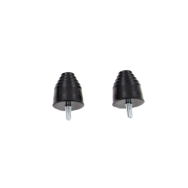 Pyramid Bump Stops - Pair - Black