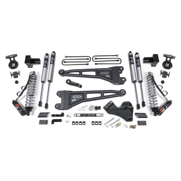 4 Inch Lift Kit w/ Radius Arm - FOX 2.5 Performance Elite Coil-Over Conversion - Ford F350 Super Duty DRW (17-19) 4WD - Diesel