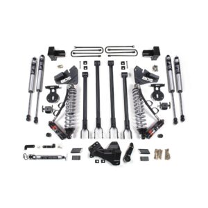 4 Inch Lift Kit w/ 4-Link - FOX 2.5 Performance Elite Coil-Over Conversion - Ford F250/F350 Super Duty (17-19) 4WD - Diesel