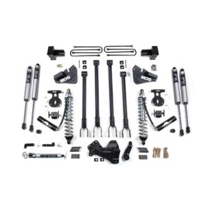 4 Inch Lift Kit w/ 4-Link - FOX 2.5 Coil-Over Conversion - Ford F350 Super Duty DRW (17-19) 4WD - Diesel