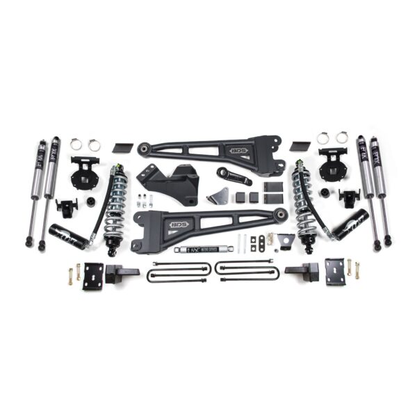 6 Inch Lift Kit w/ Radius Arm - FOX 2.5 Coil-Over Conversion - Ford F250/F350 Super Duty (05-07) 4WD - Diesel