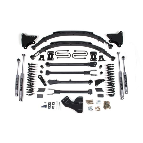 4 Inch Lift Kit w/ 4-Link - Ford F250/F350 Super Duty (05-07) 4WD - Gas