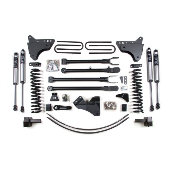 6 Inch Lift Kit w/ 4-Link - Ford F250/F350 Super Duty (05-07) 4WD - Gas