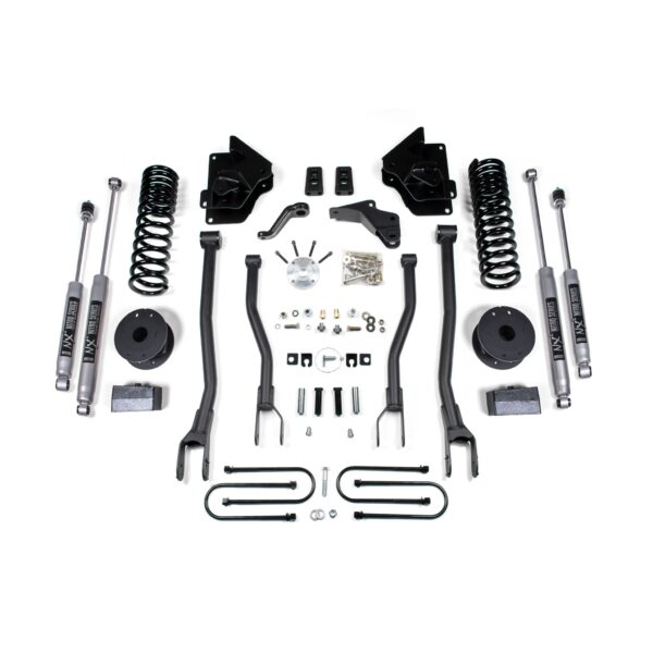 4 Inch Lift Kit w/ 4-Link - Ram 3500 w/ Rear Air Ride (13-18) 4WD - Gas