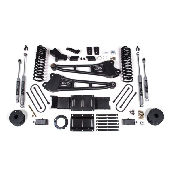 4 Inch Lift Kit w/ Radius Arm - Ram 3500 w/ Rear Air Ride (19-23) 4WD - Diesel