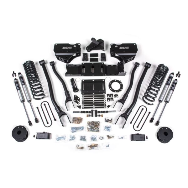 4 Inch Lift Kit w/ 4-Link - Ram 3500 w/ Rear Air Ride (19-23) 4WD - Gas