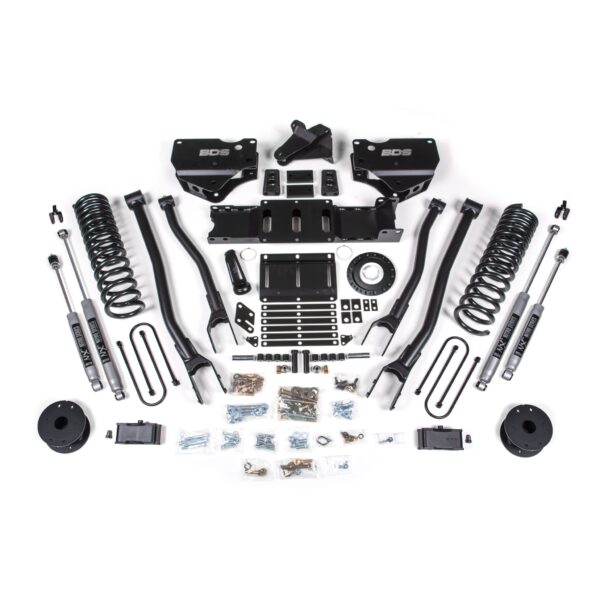 4 Inch Lift Kit w/ 4-Link - Ram 3500 w/ Rear Air Ride (19-23) 4WD - Diesel