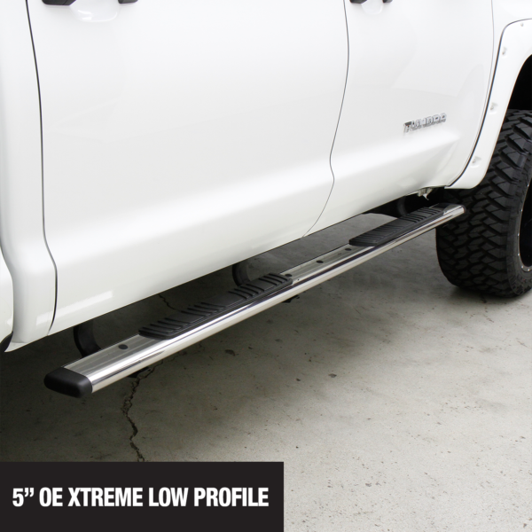 Big Country Truck Accessories 395368806 - 5" WIDESIDER Platinum Side Bars With Mounting Bracket Kit - Polished Stainless Steel