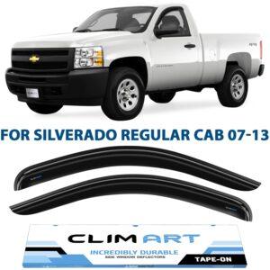 CLIM ART Tape-On Window Deflectors Extra Durable