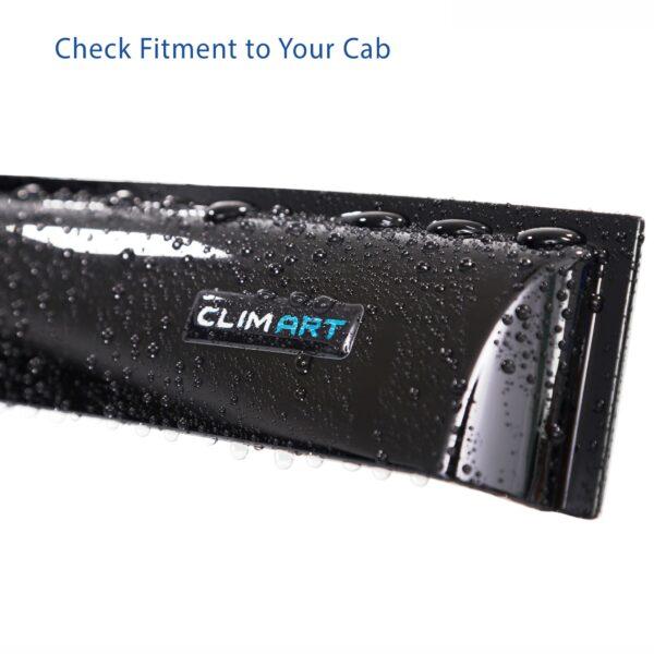 CLIM ART Tape-On Window Deflectors Extra Durable