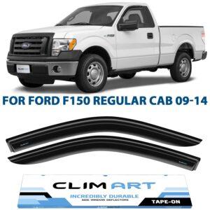 CLIM ART Tape-On Window Deflectors Extra Durable