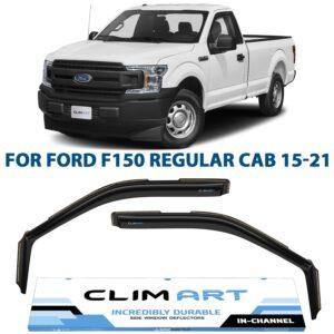 CLIM ART Tape-On Window Deflectors Extra Durable