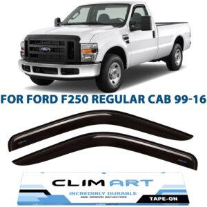 CLIM ART Tape-On Window Deflectors Extra Durable