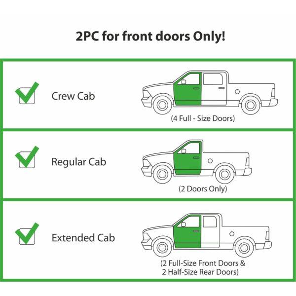 CLIM ART In-Channel Window Deflectors Extra Durable