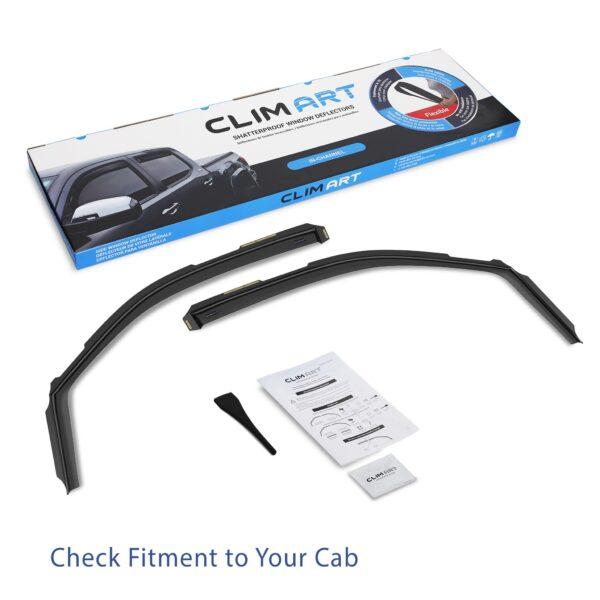 CLIM ART In-Channel Window Deflectors Extra Durable