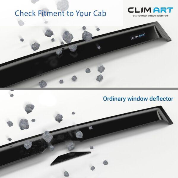 CLIM ART In-Channel Window Deflectors Extra Durable