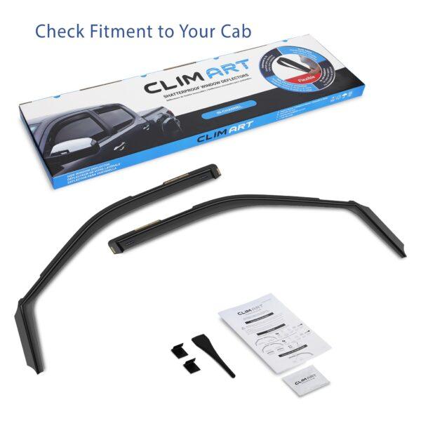 CLIM ART In-Channel Window Deflectors Extra Durable