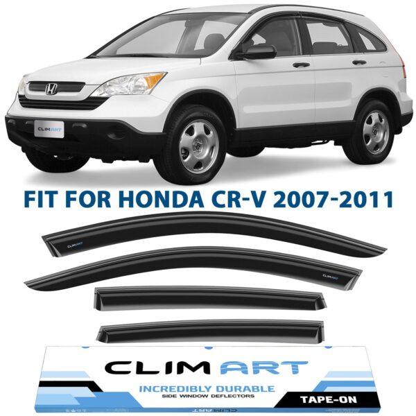 CLIM ART Tape-On Window Deflectors Extra Durable