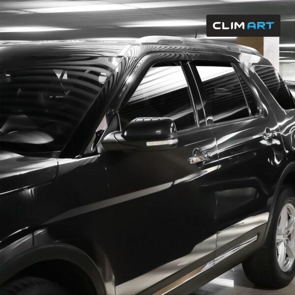 CLIM ART Tape-On Window Deflectors Extra Durable