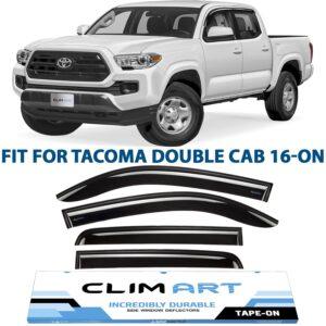 CLIM ART Tape-On Window Deflectors Extra Durable