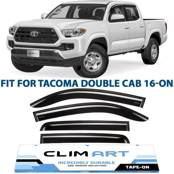 CLIM ART Tape-On Window Deflectors Extra Durable