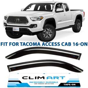 CLIM ART Tape-On Window Deflectors Extra Durable