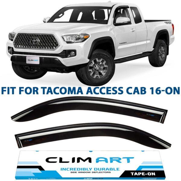 CLIM ART Tape-On Window Deflectors Extra Durable