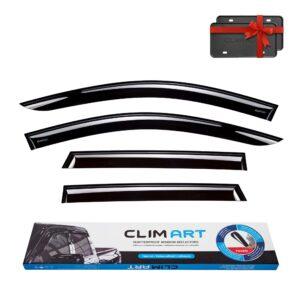 CLIM ART Tape-On Window Deflectors Extra Durable