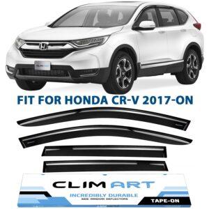 CLIM ART Tape-On Window Deflectors Extra Durable