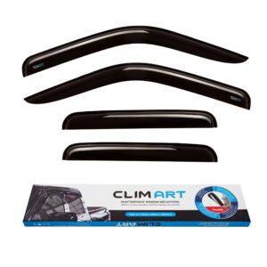 CLIM ART Tape-On Window Deflectors Extra Durable