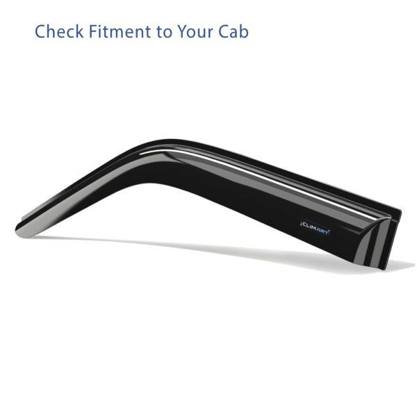 CLIM ART Tape-On Window Deflectors Extra Durable