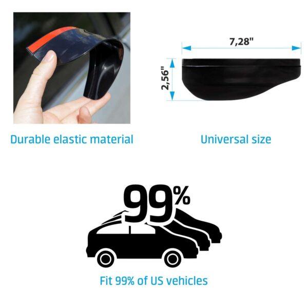 CLIM ART Flexible Side View Mirror Guards