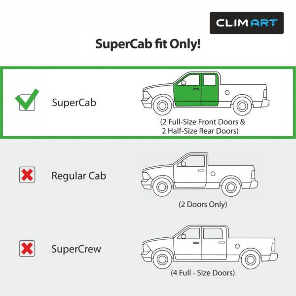 CLIM ART In-Channel Window Deflectors Extra Durable