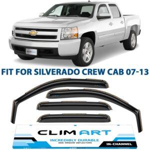 CLIM ART In-Channel Window Deflectors Extra Durable