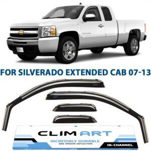 CLIM ART In-Channel Window Deflectors Extra Durable