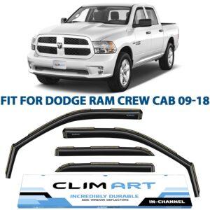 CLIM ART In-Channel Window Deflectors Extra Durable