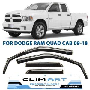 CLIM ART In-Channel Window Deflectors Extra Durable