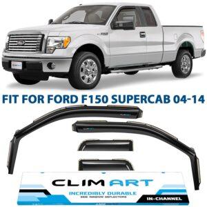 CLIM ART In-Channel Window Deflectors Extra Durable