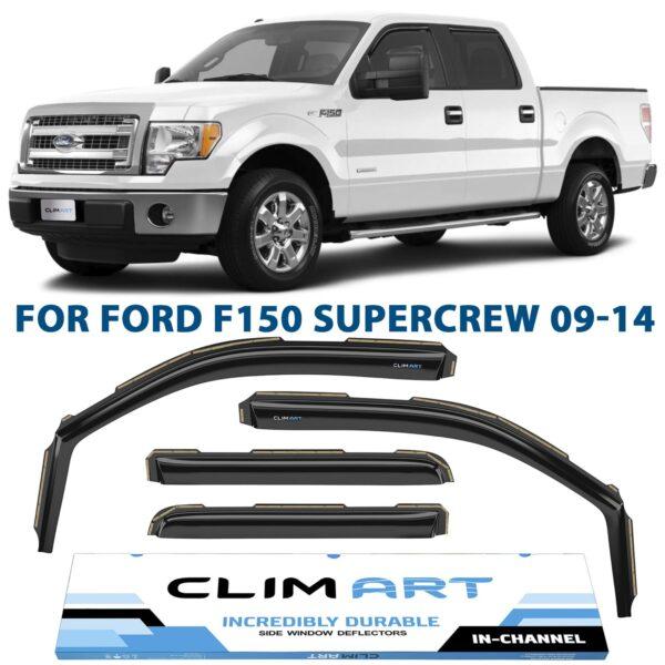 CLIM ART In-Channel Window Deflectors Extra Durable