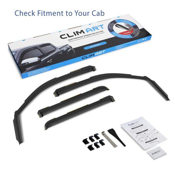 CLIM ART In-Channel Window Deflectors Extra Durable