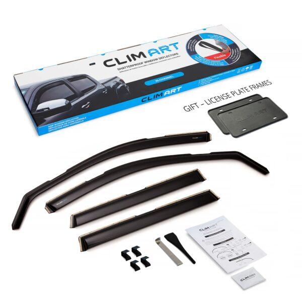 CLIM ART In-Channel Window Deflectors Extra Durable