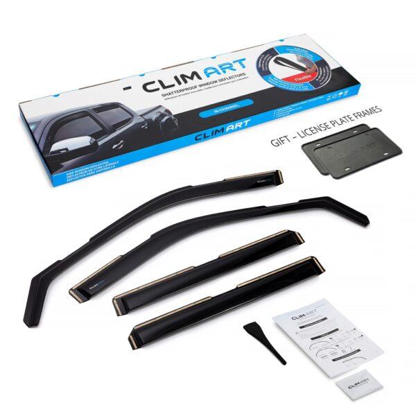 CLIM ART In-Channel Window Deflectors Extra Durable