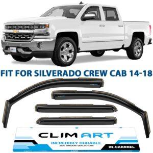 CLIM ART In-Channel Window Deflectors Extra Durable