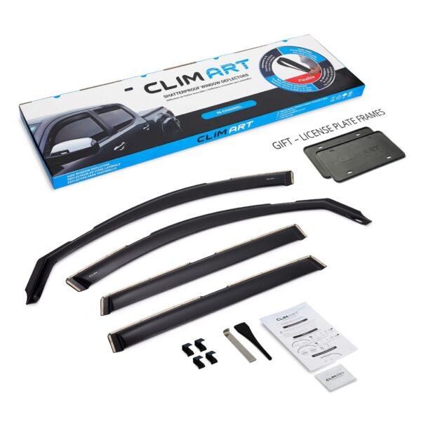 CLIM ART In-Channel Window Deflectors Extra Durable